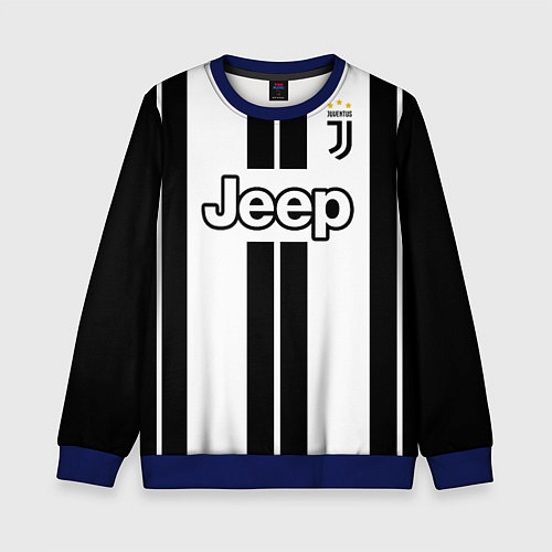 Детский свитшот FC Juventus: Ronaldo 18-19 / 3D-Синий – фото 1