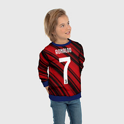 Свитшот детский Ronaldo 7: Red Sport, цвет: 3D-синий — фото 2