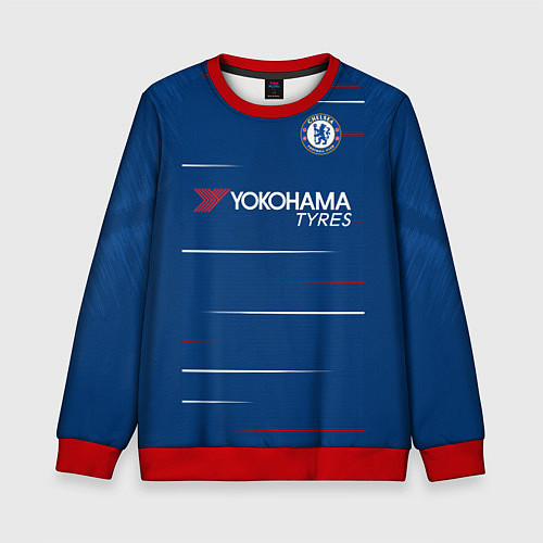 Детский свитшот FC Chelsea Home 18-19 / 3D-Красный – фото 1