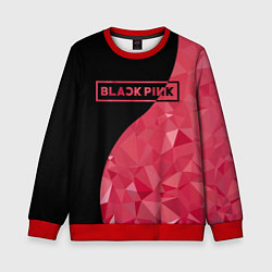 Детский свитшот Black Pink: Pink Polygons