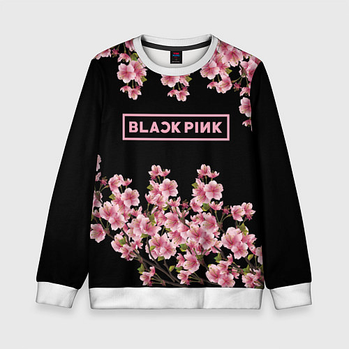 Детский свитшот Black Pink: Delicate Sakura / 3D-Белый – фото 1