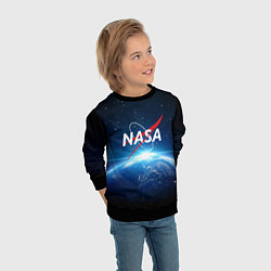 Свитшот детский NASA: Sunrise Earth, цвет: 3D-черный — фото 2
