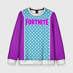 Свитшот детский Fortnite Violet, цвет: 3D-белый