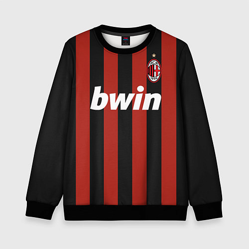 Детский свитшот AC Milan: Ronaldo Retro / 3D-Черный – фото 1