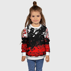 Свитшот детский Брызги красок, цвет: 3D-белый — фото 2