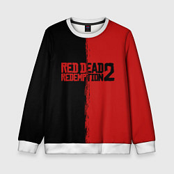 Свитшот детский RDD 2: Black & Red, цвет: 3D-белый