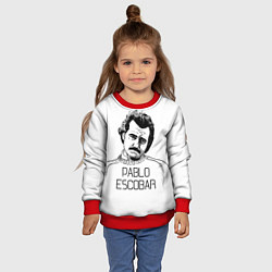 Свитшот детский Pablo Escobar, цвет: 3D-красный — фото 2