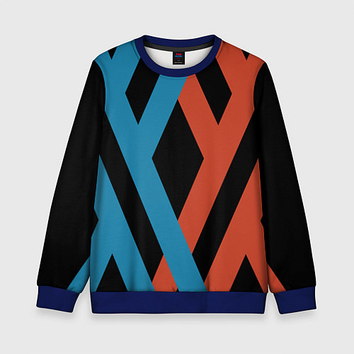 Детский свитшот Darling in the Franxx / 3D-Синий – фото 1