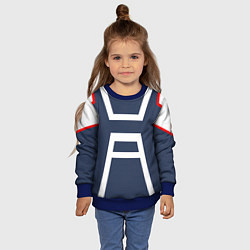 Свитшот детский MHA U A SCHOOL, цвет: 3D-синий — фото 2