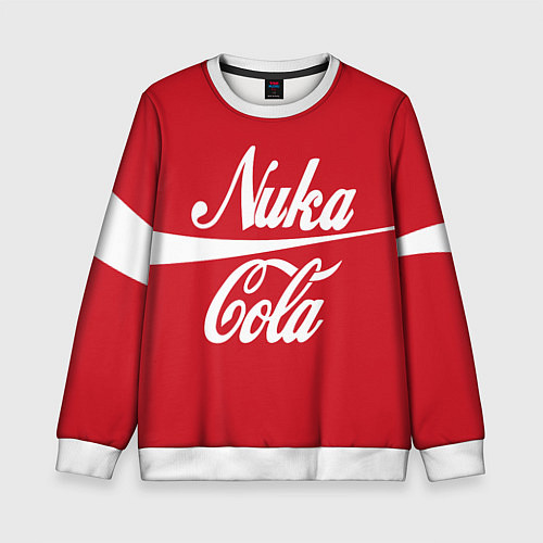 Детский свитшот Nuka Cola / 3D-Белый – фото 1