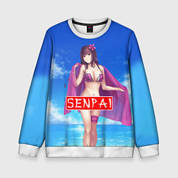 Детский свитшот Senpai: Summer Girl