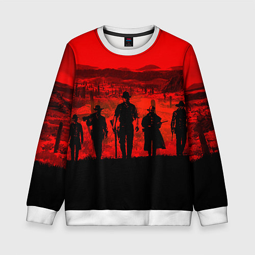 Детский свитшот RDR 2: Sunset / 3D-Белый – фото 1