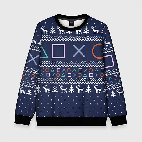 Детский свитшот Winter PS / 3D-Черный – фото 1