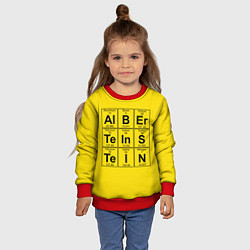 Свитшот детский Альберт Эйнштейн, цвет: 3D-красный — фото 2