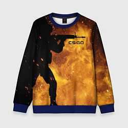 Свитшот детский CS:GO Dark Fire, цвет: 3D-синий