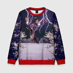 Свитшот детский Громокот NY version, цвет: 3D-красный