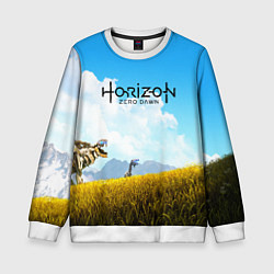 Свитшот детский Horizon Zero Dawn: Sky Heaven, цвет: 3D-белый