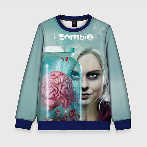 Детский свитшот I-ZOMBIE large / 3D-Синий – фото 1