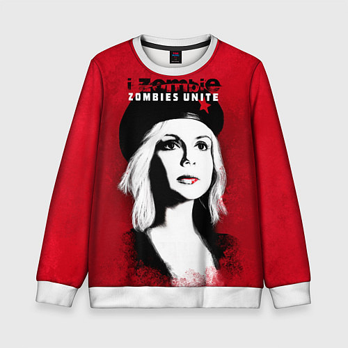 Детский свитшот Zombies Unite - Оливия Мур / 3D-Белый – фото 1