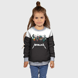 Свитшот детский Metallica, цвет: 3D-меланж — фото 2