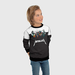 Свитшот детский Metallica, цвет: 3D-черный — фото 2