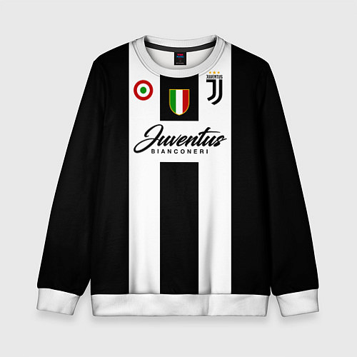 Детский свитшот Ювентус / 3D-Белый – фото 1