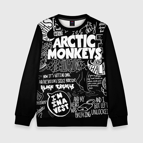 Детский свитшот Arctic Monkeys: I'm in a Vest / 3D-Черный – фото 1