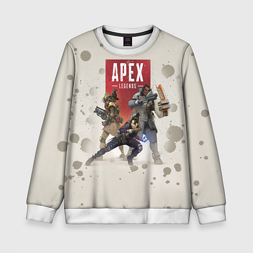 Детский свитшот Apex Legends / 3D-Белый – фото 1