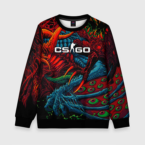 Детский свитшот CS:GO Hyper Beast / 3D-Черный – фото 1