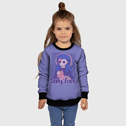 Свитшот детский Sally Face: Violet Halo, цвет: 3D-черный — фото 2