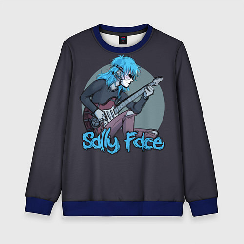 Детский свитшот Sally Face: Rock / 3D-Синий – фото 1