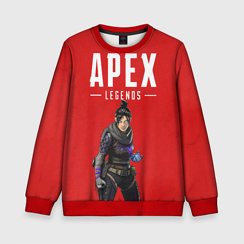 Детский свитшот Apex Legends: Red Wraith / 3D-Красный – фото 1