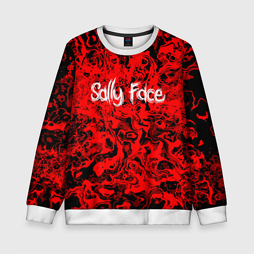 Детский свитшот Sally Face: Red Bloody / 3D-Белый – фото 1