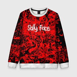 Свитшот детский Sally Face: Red Bloody, цвет: 3D-белый
