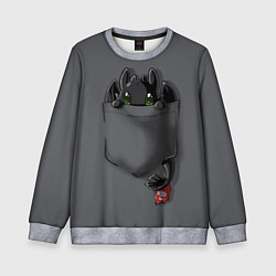 Свитшот детский Фурия в кармане, цвет: 3D-меланж