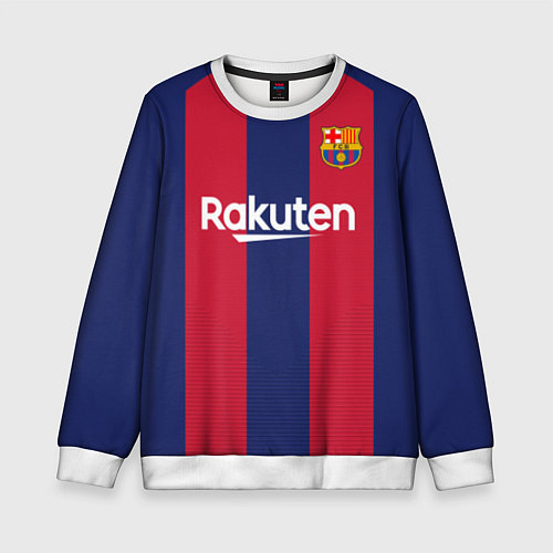 Детский свитшот Barcelona home v2 19-20 / 3D-Белый – фото 1