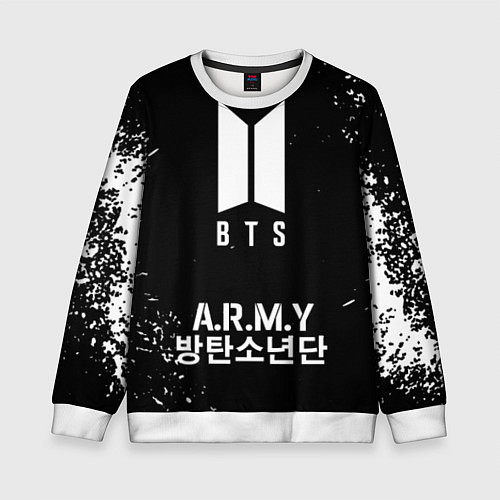 Детский свитшот BTS ARMY / 3D-Белый – фото 1