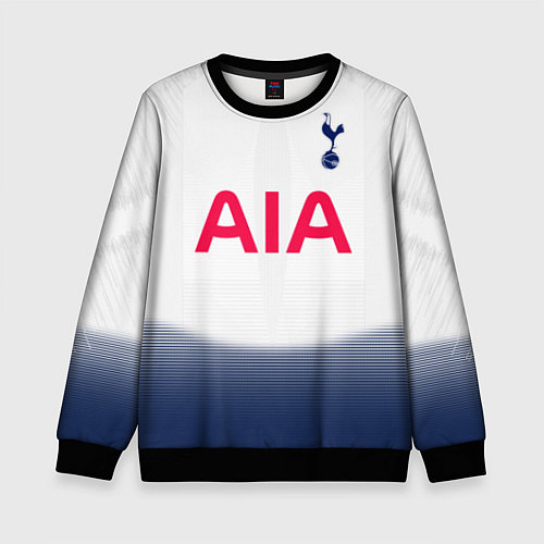 Детский свитшот FC Tottenham: Dele Alli Home 18-19 / 3D-Черный – фото 1