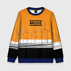 Свитшот детский Muse: Orange Mood, цвет: 3D-синий