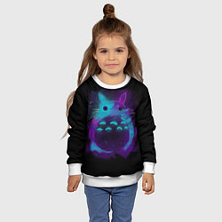 Свитшот детский Милый Тоторо, цвет: 3D-белый — фото 2