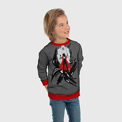 Свитшот детский Стальной алхимик, цвет: 3D-красный — фото 2