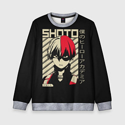 Детский свитшот My Hero Academia красные волосы