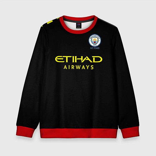 Детский свитшот Aguero away 19-20 / 3D-Красный – фото 1