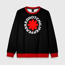 Детский свитшот Red Hot chili peppers logo on black