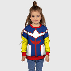 Свитшот детский ALL MIGHT MY HERO ACADEMIA MHA МОЯ ГЕРОЙСКАЯ АКАДЕ, цвет: 3D-красный — фото 2