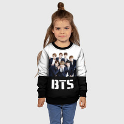 Свитшот детский BTS постер, цвет: 3D-черный — фото 2