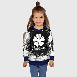 Свитшот детский ЧЁРНЫЙ КЛЕВЕР, цвет: 3D-синий — фото 2