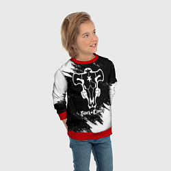 Свитшот детский ЧЁРНЫЙ КЛЕВЕР, цвет: 3D-красный — фото 2