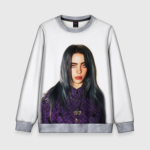 Детский свитшот BILLIE EILISH / 3D-Меланж – фото 1