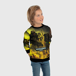 Свитшот детский Warhammer 40K - Космические Десантники, цвет: 3D-черный — фото 2